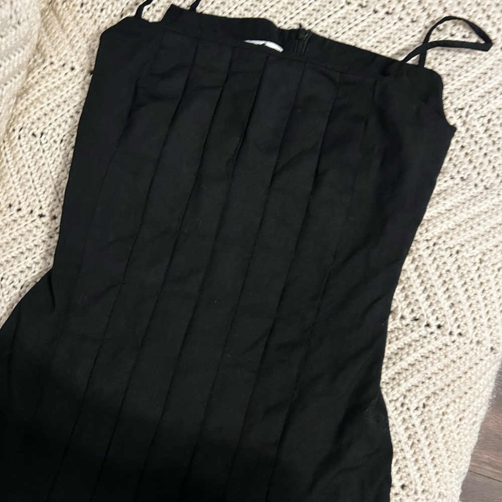 Vintage Dice kayek Black Midi Dress